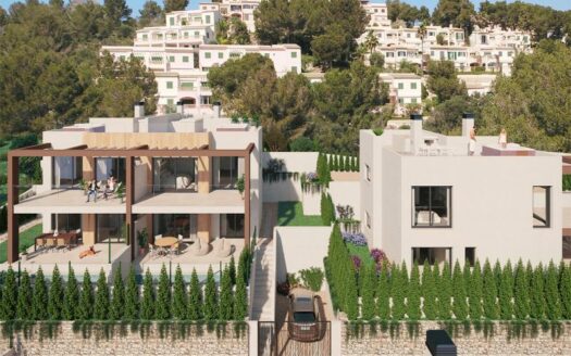 Neubau Doppelhaushälfte in Font de Sa Cala fußläufig zum Strand