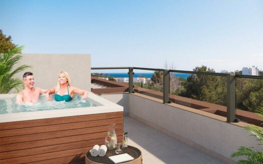 Neubau Doppelhaushälfte in Font de Sa Cala fußläufig zum Strand