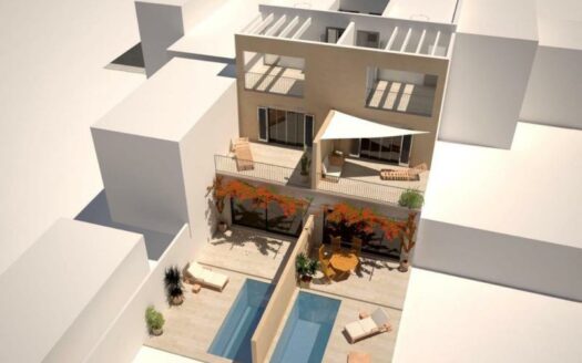 Neubau Projekt Doppehaushälfte mit privatem Pool in Son Macia