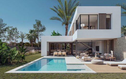 Neubauvilla mit Pool in Cala Mondrago